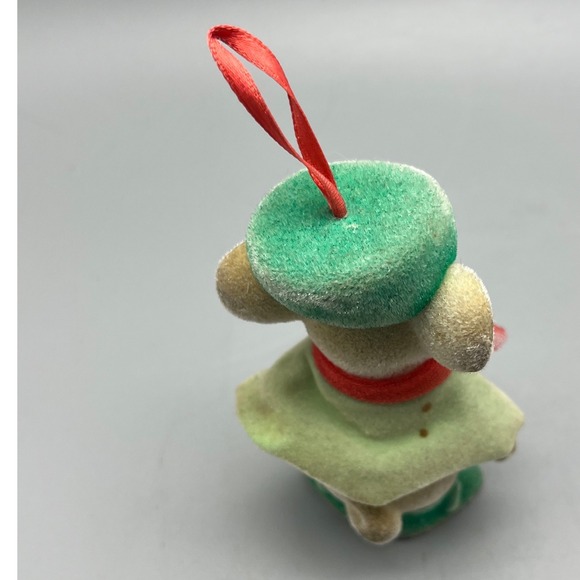 Vtg Disney Bianca Mouse XmasOrnament 60s Flocked Good Condition Fading - Picture 4 of 6